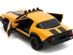 1977 Chevrolet Camaro Off Road Version Yellow Metallic with Black Stripes Transformers Rise of the Beasts 2023 Movie Hollywood Rides Series 1/32 Diecast Model Car Jada 34258