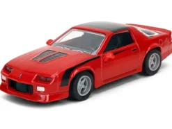 1985 Chevrolet Camaro Red with Black Top and Stripes "Collection" Series 1/64 Diecast Model Car by Majorette