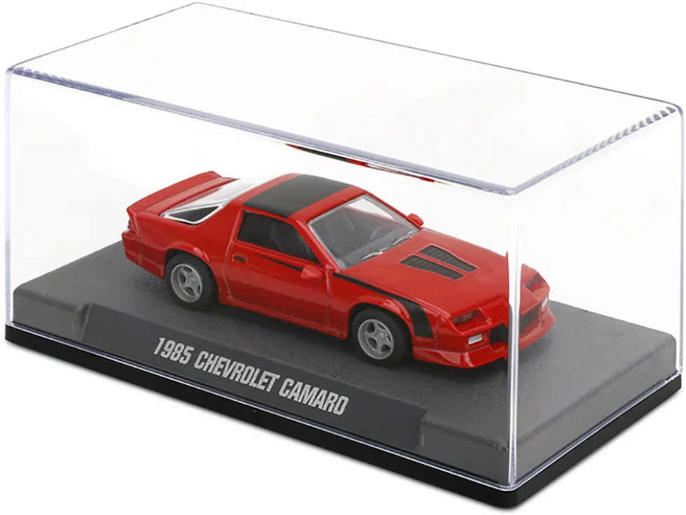 1985 Chevrolet Camaro Red with Black Top and Stripes "Collection" Series 1/64 Diecast Model Car by Majorette