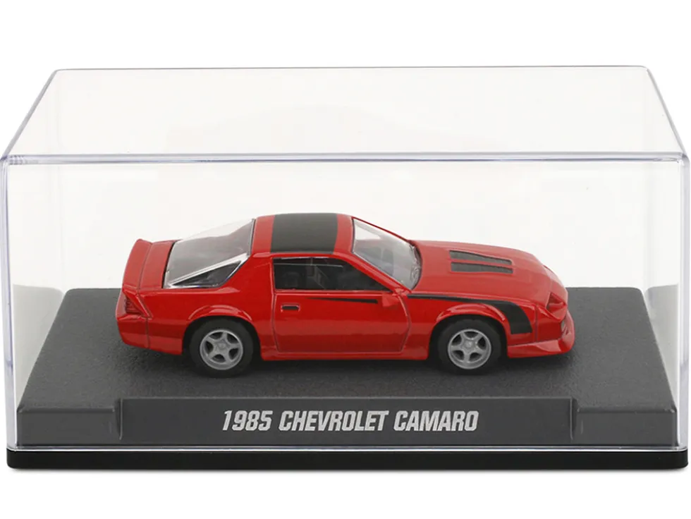 1985 Chevrolet Camaro Red with Black Top and Stripes "Collection" Series 1/64 Diecast Model Car by Majorette