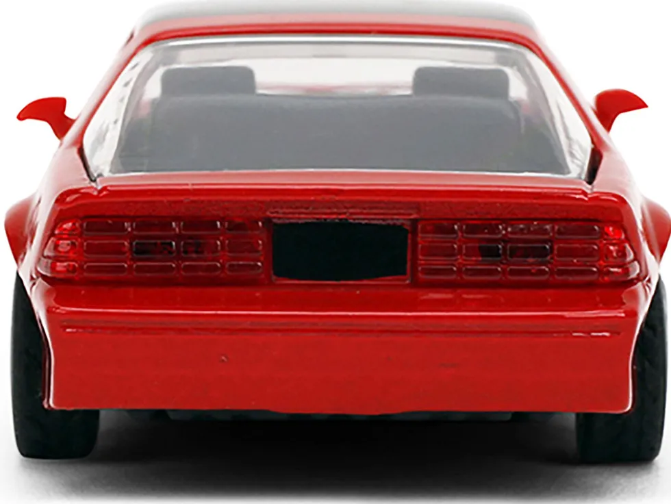1985 Chevrolet Camaro Red with Black Top and Stripes "Collection" Series 1/64 Diecast Model Car by Majorette
