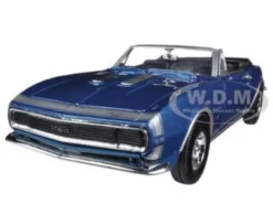 1967 Chevrolet Camaro SS Convertible Blue 1/24 Diecast Car Model Motormax 73301