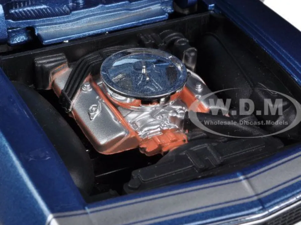 1967 Chevrolet Camaro SS Convertible Blue 1/24 Diecast Car Model Motormax 73301