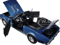1967 Chevrolet Camaro SS Convertible Blue 1/24 Diecast Car Model Motormax 73301