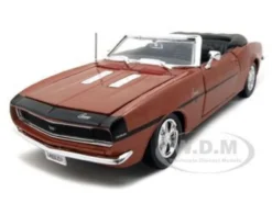 1968 Chevrolet Camaro SS 396 Convertible Bronze 1/24 Diecast Model Car Maisto 31257