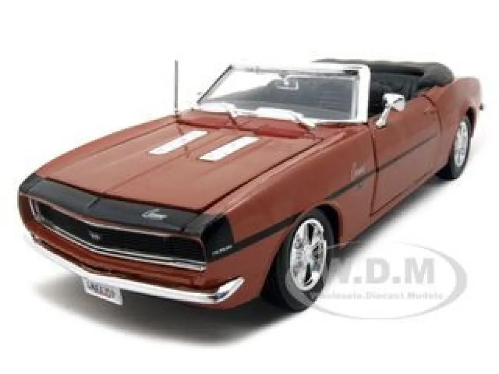 1968 Chevrolet Camaro SS 396 Convertible Bronze 1/24 Diecast Model Car Maisto 31257