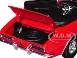 1967 Chevrolet Camaro SS Convertible Burgundy 1/24 Diecast Model Car by Motormax