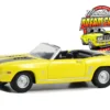 1969 Chevrolet Camaro SS Convertible Yellow with Black Stripes 17th Annual Woodward Dream Cruise Featured Heritage Vehicle 2011 Woodward Dream Cruise Series 1 1/64 Diecast Model Car Greenlight 37280B