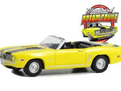 1969 Chevrolet Camaro SS Convertible Yellow with Black Stripes 17th Annual Woodward Dream Cruise Featured Heritage Vehicle 2011 Woodward Dream Cruise Series 1 1/64 Diecast Model Car Greenlight 37280B