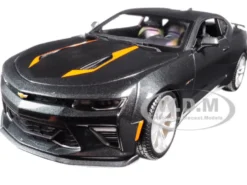 2017 Chevrolet Camaro SS Fifty 50th Anniversary Metallic Grey 1/18 Diecast Model Car Maisto 31385