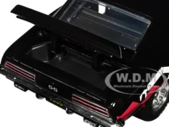 1969 Chevrolet Camaro SS RS Black B&M Racing Limited Edition to 6650 pieces Worldwide 1/24 Diecast Model Car M2 Machines 40300-112B