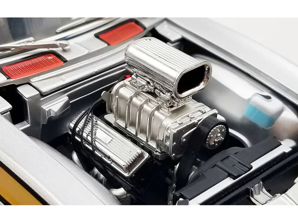 1968 Chevrolet Camaro "Street Machines" Silver Metallic with Graphics Limited Edition to 300 pieces Worldwide 1/18 Diecast Model Car by ACME