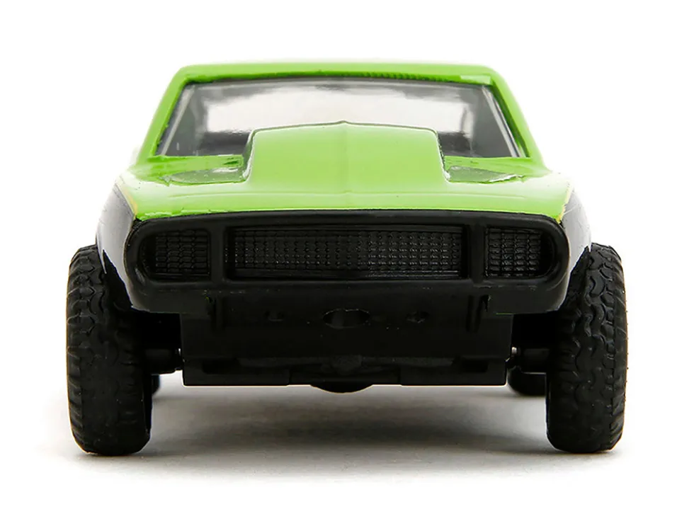 1967 Chevrolet Camaro "Teenage Mutant Ninja Turtles" Black and Green (Dirty) "Hollywood Rides" Series 1/32 Diecast Model Car by Jada