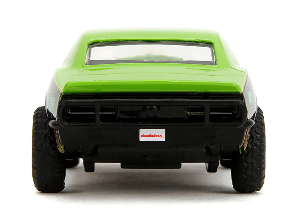 1967 Chevrolet Camaro "Teenage Mutant Ninja Turtles" Black and Green (Dirty) "Hollywood Rides" Series 1/32 Diecast Model Car by Jada