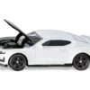 Chevrolet Camaro White with Black Hood Diecast Model Car Siku 1538
