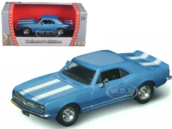 1967 Chevrolet Camaro Z-28 Blue 1/43 Diecast Model Car Road Signature 94216