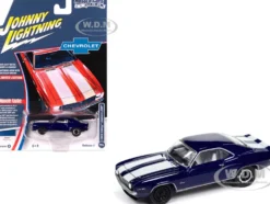 1969 Chevrolet Camaro Z28 Blue Metallic with White Stripes and Interior