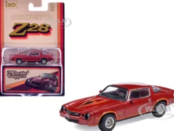1978 Chevrolet Camaro Z28 Carmine Red Metallic with Red Interior 1/64 Diecast Model Car by IXO Models