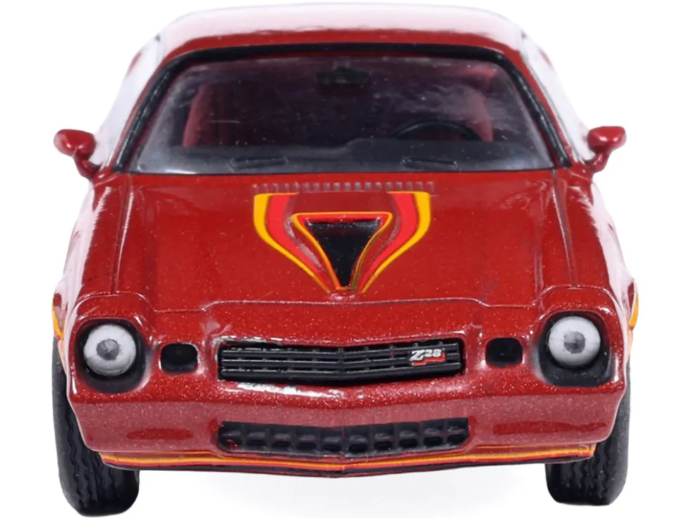 1978 Chevrolet Camaro Z28 Carmine Red Metallic with Red Interior 1/64 Diecast Model Car by IXO Models