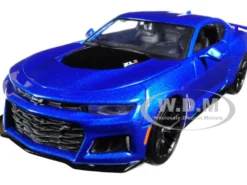 2017 Chevrolet Camaro ZL1 Blue 1/24 Diecast Model Car Maisto 31512