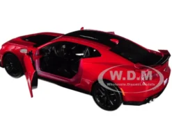 2017 Chevrolet Camaro ZL1 Burgundy 1/24 Diecast Car Model Motormax 79351