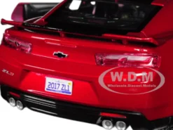2017 Chevrolet Camaro ZL1 Burgundy 1/24 Diecast Car Model Motormax 79351