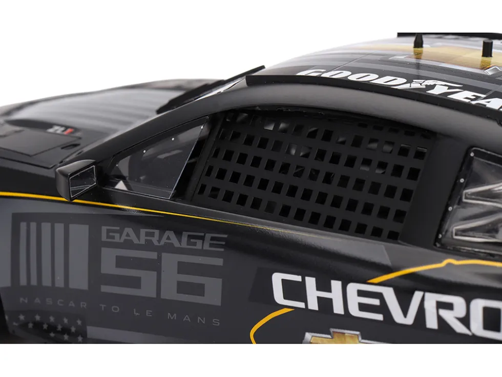 Chevrolet Camaro ZL1 #24 "Hendrick Motorsports Test Car" Matt Black with Graphics 1/18 Model Car by Top Speed