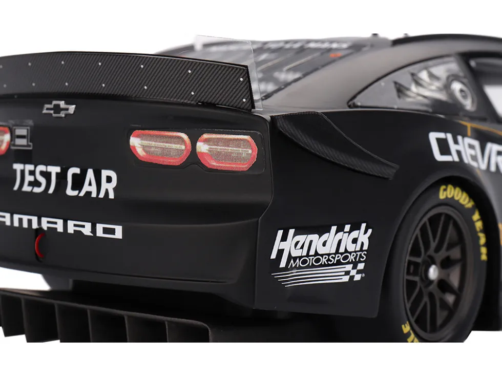 Chevrolet Camaro ZL1 #24 "Hendrick Motorsports Test Car" Matt Black with Graphics 1/18 Model Car by Top Speed