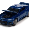 2018 Chevrolet Camaro ZL1 Hyper Blue Metallic Modern Muscle Limited Edition 13000 pieces Worldwide 1/64 Diecast Model Car Auto World 64302 AWSP059 A