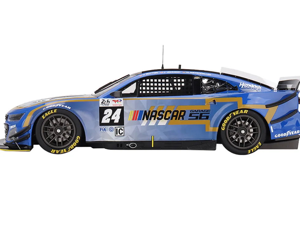 Chevrolet Camaro ZL1 #24 Jenson Button - Jimmie Johnson - Mike Rockenfeller "Hendrick Motorsports - NASCAR Next Gen Garage 56" Innovative "24 Hours of Le Mans" (2023) 1/18 Model Car by Top Speed