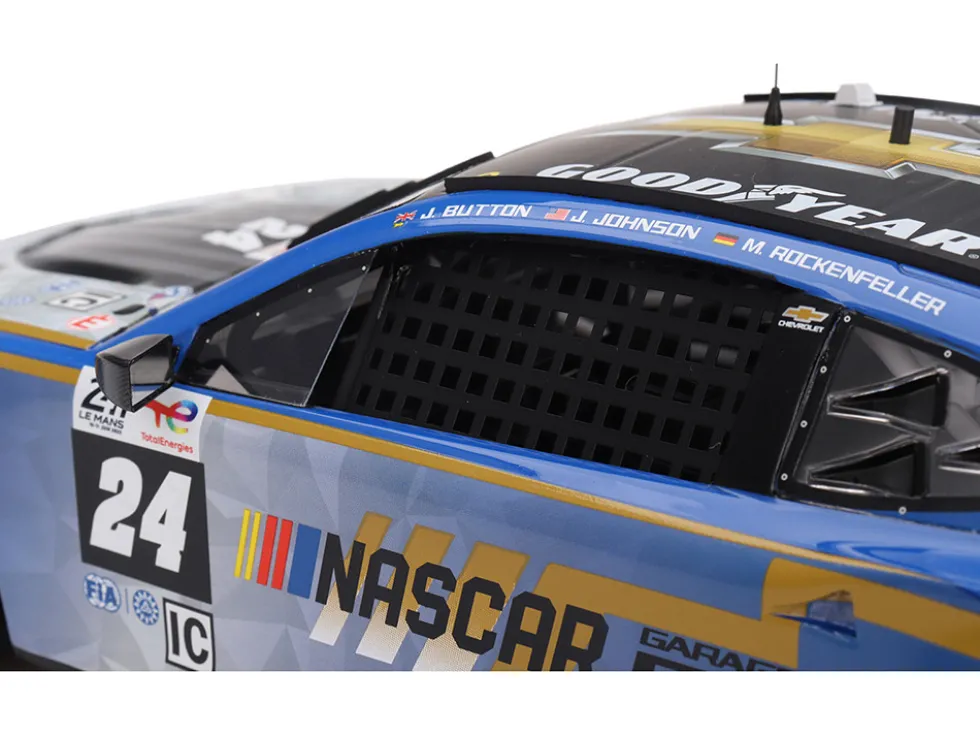 Chevrolet Camaro ZL1 #24 Jenson Button - Jimmie Johnson - Mike Rockenfeller "Hendrick Motorsports - NASCAR Next Gen Garage 56" Innovative "24 Hours of Le Mans" (2023) 1/18 Model Car by Top Speed