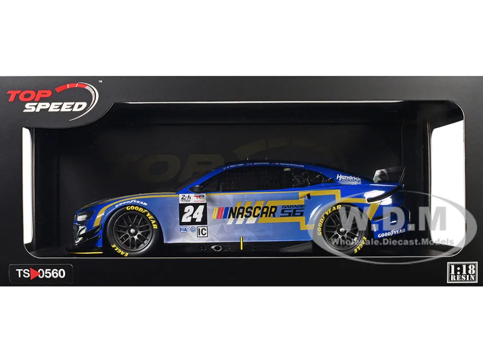 Chevrolet Camaro ZL1 #24 Jenson Button - Jimmie Johnson - Mike Rockenfeller "Hendrick Motorsports - NASCAR Next Gen Garage 56" Innovative "24 Hours of Le Mans" (2023) 1/18 Model Car by Top Speed
