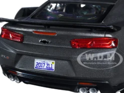 2017 Chevrolet Camaro ZL1 #90 Matt Gray Yellow Stripes GT Racing Series 1/24 Diecast Model Car Motormax 79510gry