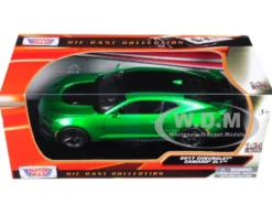 2017 Chevrolet Camaro ZL1 Metallic Green 1/24 Diecast Car Model Motormax 79351