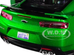 2017 Chevrolet Camaro ZL1 Metallic Green 1/24 Diecast Car Model Motormax 79351