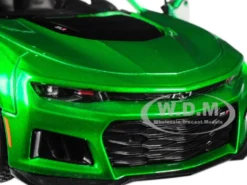 2017 Chevrolet Camaro ZL1 Metallic Green 1/24 Diecast Car Model Motormax 79351