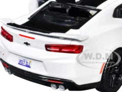 2017 Chevrolet Camaro ZL1 White 1/24 Diecast Model Car by Motormax