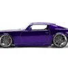 1971 Chevrolet Camaro Z/28 Purple Metallic with Black Hood "Bigtime Muscle" Series 1/24 Diecast Model Car by Jada