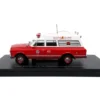 1969 Chevrolet C-10 Ambulance "Los Angeles City Fire Department" Red and White "5 Alarm" Series Limited Edition 1/50 Diecast Model by Iconic Replicas