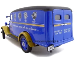 1935 Chevrolet Canopy Truck Blue Truck With Accessories 1/24 Diecast Model Unique Replicas 18621