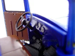 1935 Chevrolet Canopy Truck Blue Truck With Accessories 1/24 Diecast Model Unique Replicas 18621