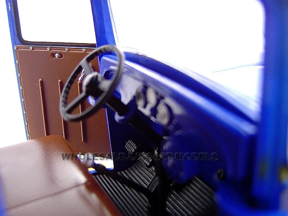1935 Chevrolet Canopy Truck Blue Truck With Accessories 1/24 Diecast Model Unique Replicas 18621