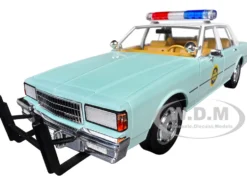 1987 Chevrolet Caprice 9C1 "US Border Patrol" Light Green with White Top "Artisan Collection" 1/18 Diecast Model Car by Greenlight