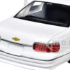 1993 Chevrolet Caprice Police Car Unmarked White "Custom Builder's Kit" Series 1/24 Diecast Model Car by Motormax