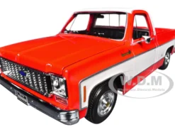 1974 Chevrolet C10 Cheyenne Super Pickup Truck Red and White "Special Edition" Series 1/18 Diecast Model Car by Maisto