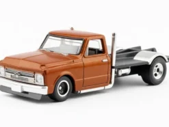 1967 Chevrolet C-10 Custom Bedless Truck Orange Metallic "Furious 7" (2015) Movie "Fast & Furious" Series Diecast Model Car by Hot Wheels