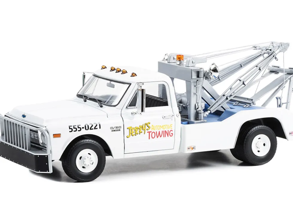 1969 Chevrolet C 30 Dually Wrecker Jerry s Towing Fall Guy Stuntman Association The Fall Guy 1981 1986 TV Series 1/18 Diecast Model Car Greenlight 13683