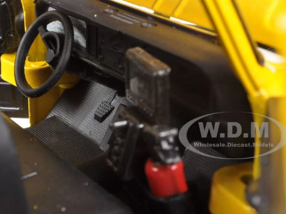 1966 Chevrolet C10 Fleetside Pickup Truck Off Road Yellow 1/24 Diecast Model Motormax 79131