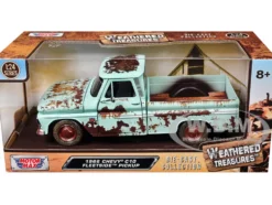 1966 Chevrolet C10 Fleetside Pickup Truck Light Green (Rusted) 
