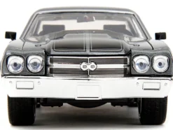 1970 Chevrolet Chevelle SS Gray Metallic with Black Stripes Fast & Furious 2009 Movie Fast & Furious Series 1/24 Diecast Model Car Jada 34923